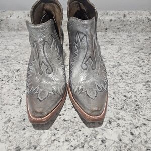 Ariat Silver and Brown Heeled Boots
